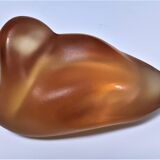 Zoomorphic paperweight crystal duck saint-louis v.rybalchenko design signed