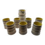 Set of 7 glasses and pitcher