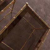 2 brass nest of tables, maison jansen