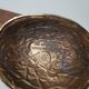 Ashtray walnut shape vintage Italian brass