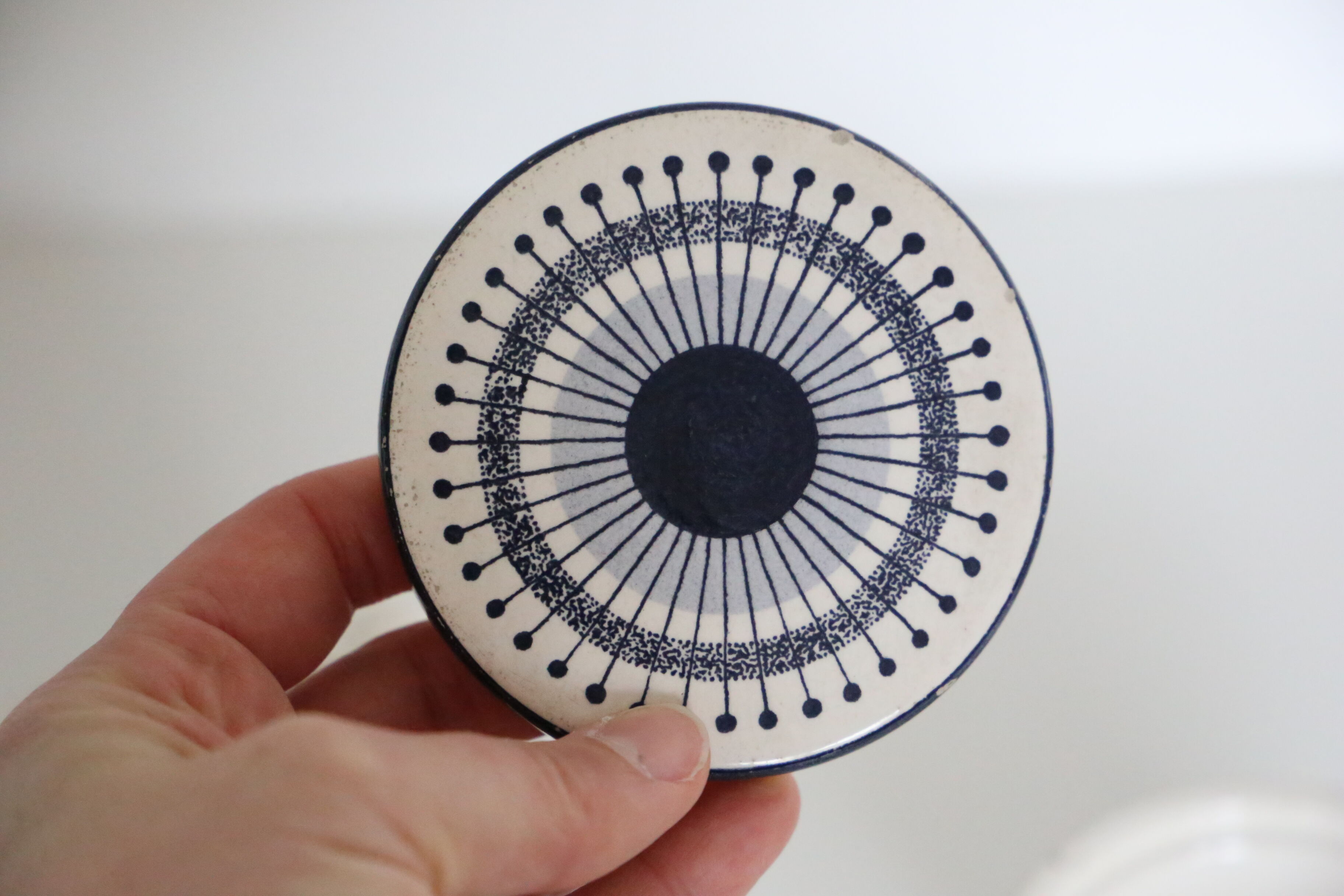 DBGM blue and white floral tared, made in Germany