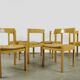 Chaises de salle à manger vintage en chêne et osier dutch design, gerard geytenbeek, années 1960