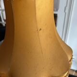 large crystal and brass lamp