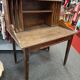 White wood desk