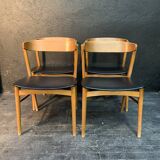 Scandinavian suite of 4 chairs 1960