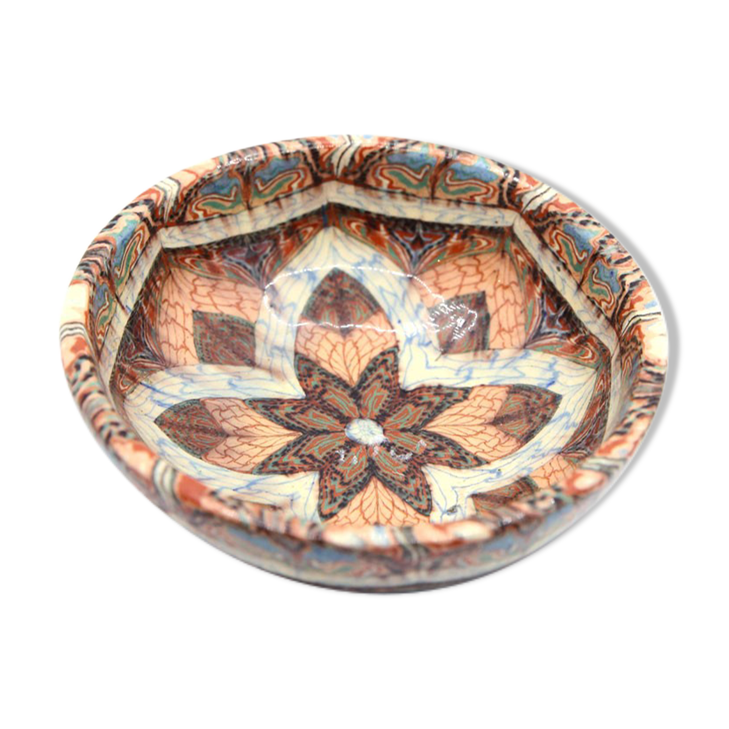 Mid-century mosaic-effect bowl by Jean Gerbino in Vallauris
