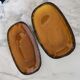 Duo of oval Gien earthenware dishes