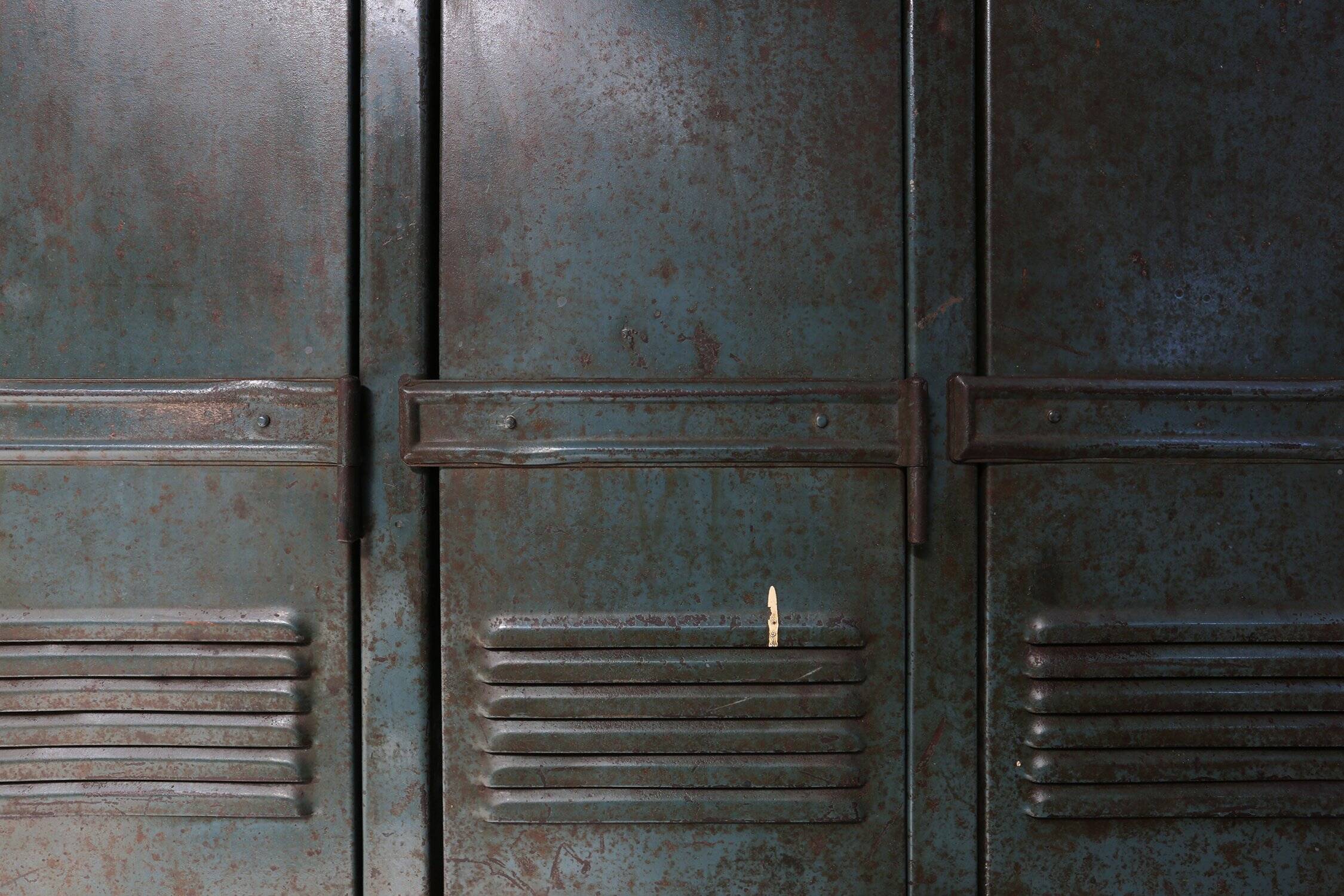 Antique Industrial Storage Locker, France ca. 1910