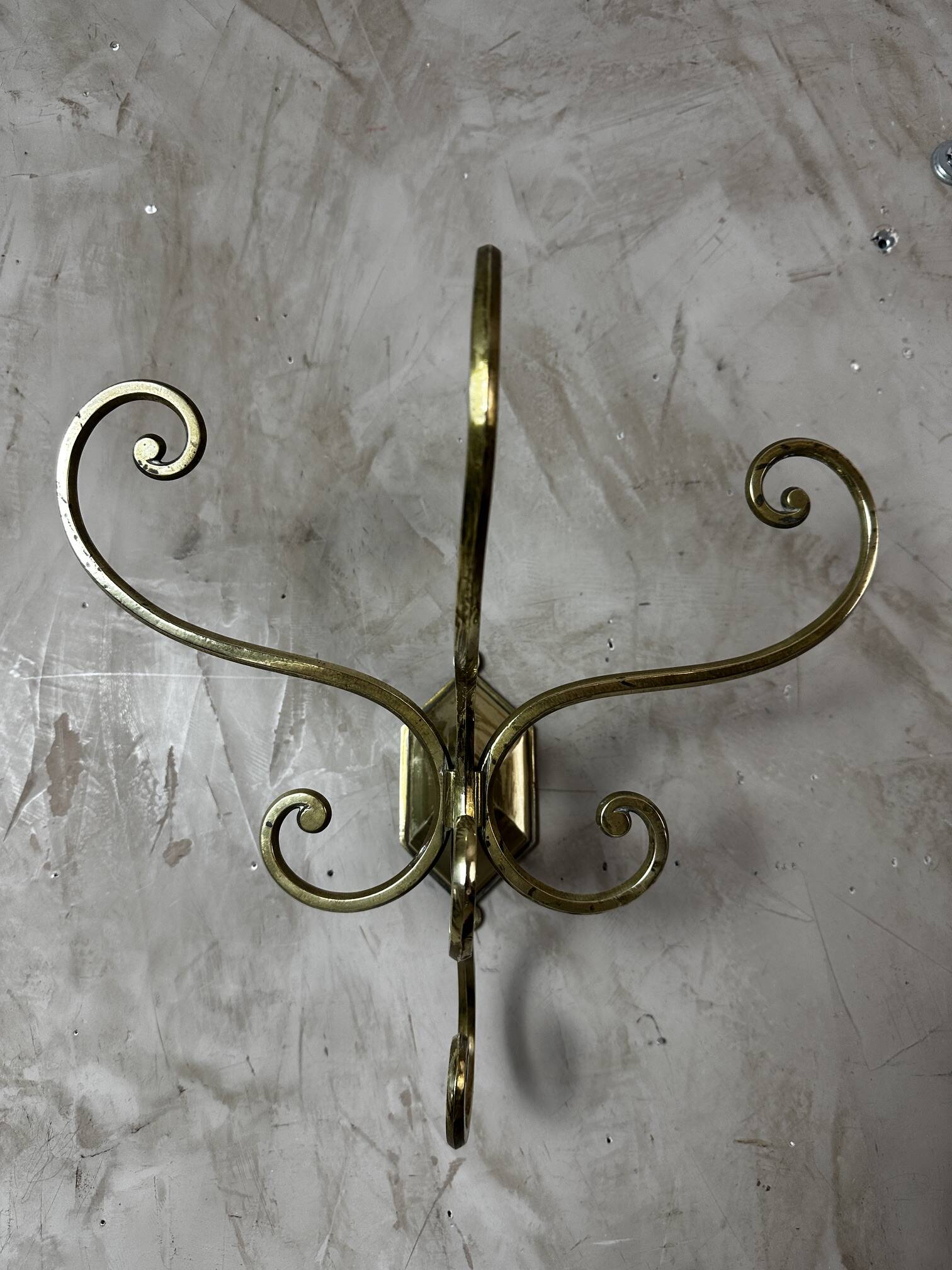 Pair of brass hooks