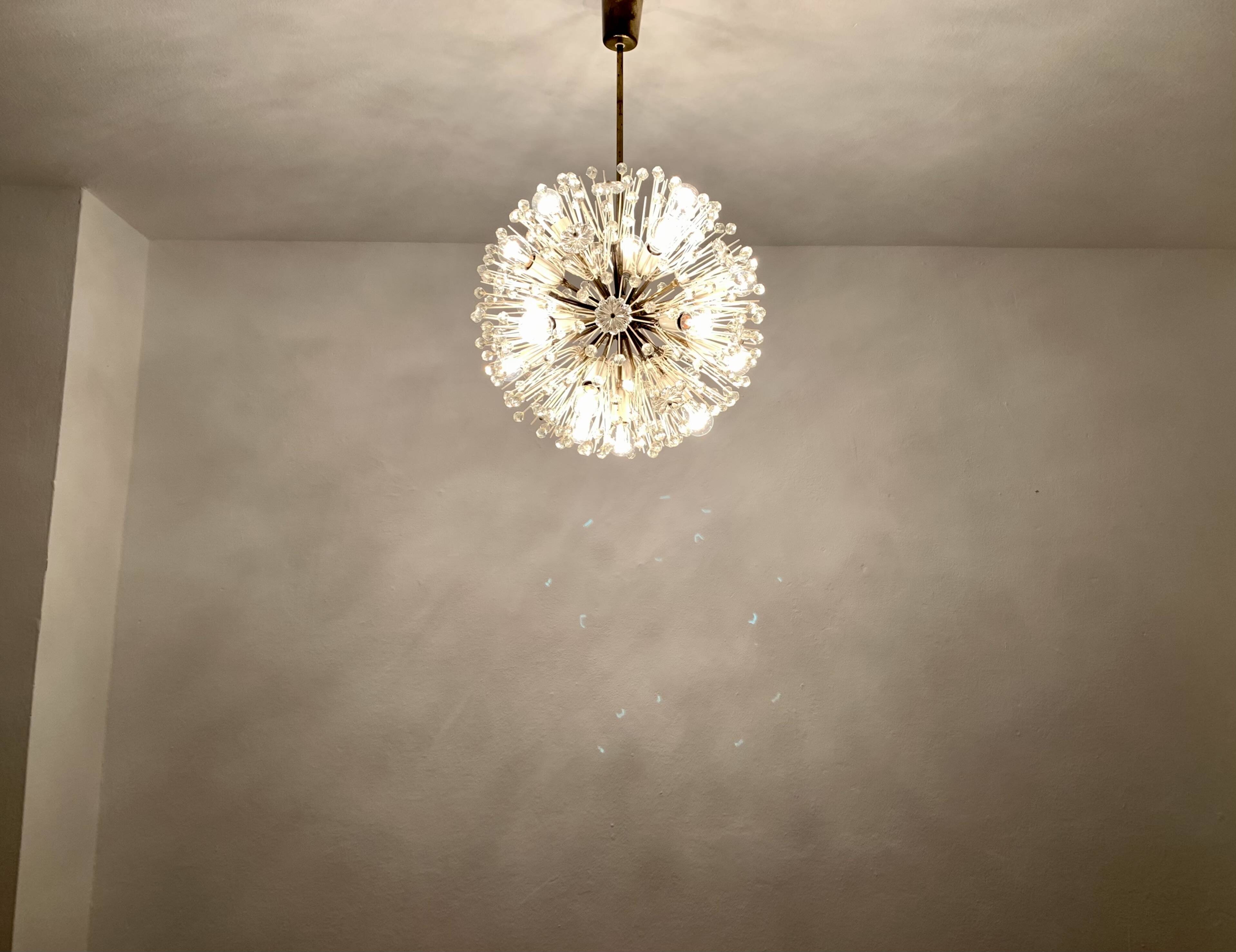 Dandelion Chandelier par Emil Stejnar pour Rupert Nikoll
