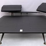 Paolo Piva Double Bed King-Size Brass and Steel "Adia" by B&B, 1980s