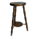 Antique dark wood stool