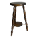 Antique dark wood stool