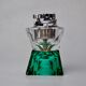 Lighter faceted by Seguso, green and transparent murano glass, Italy, 1970