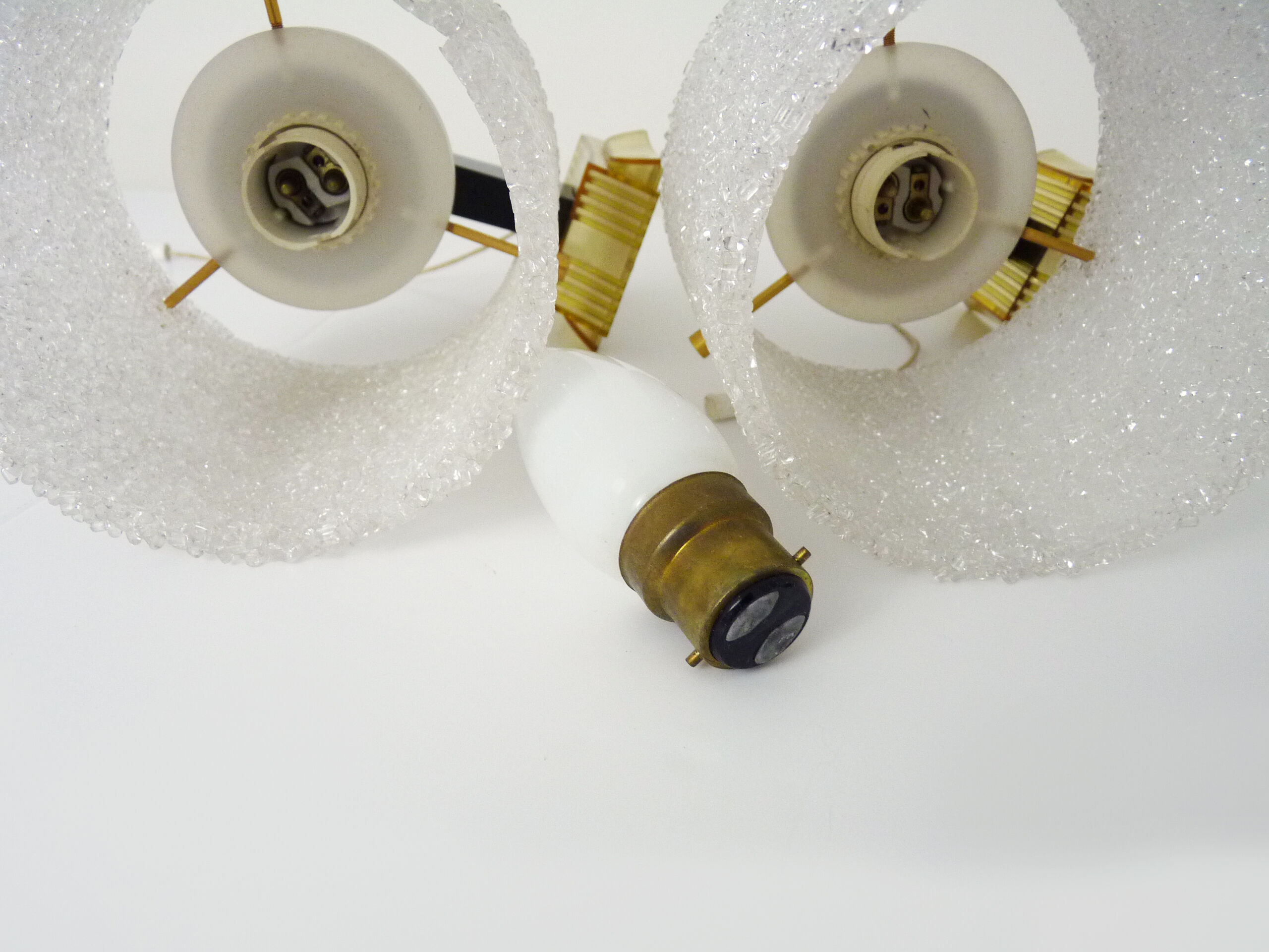 Pair of minimalist vintage wall lamps 50/60