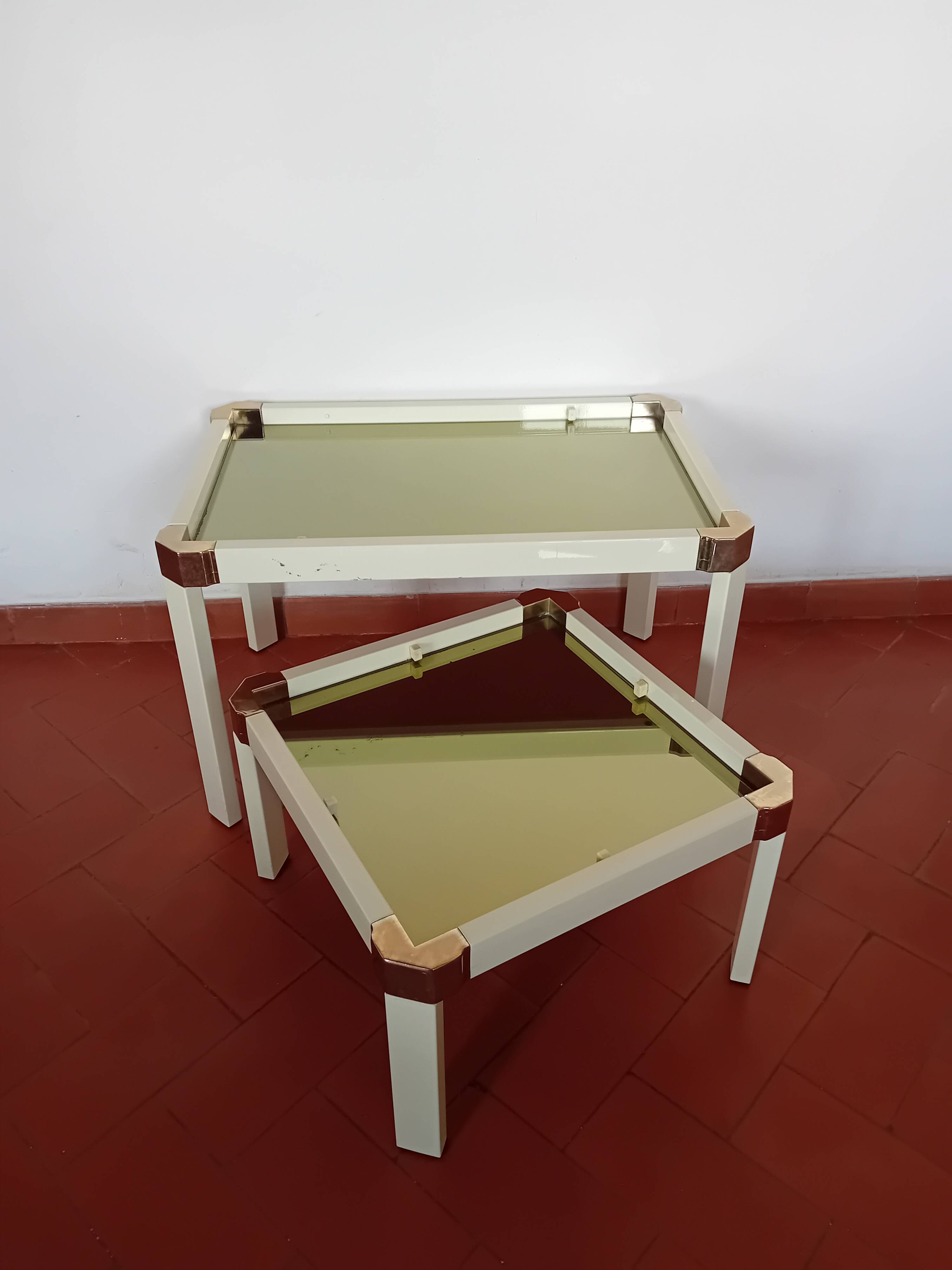 Roméo Rega nesting coffee table model "Barbara"