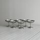 6 stainless steel footed bowls