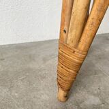 Pair of high rattan stools