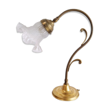 Table lamp in brass art deco tulip 1930