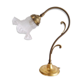 Table lamp in brass art deco tulip 1930