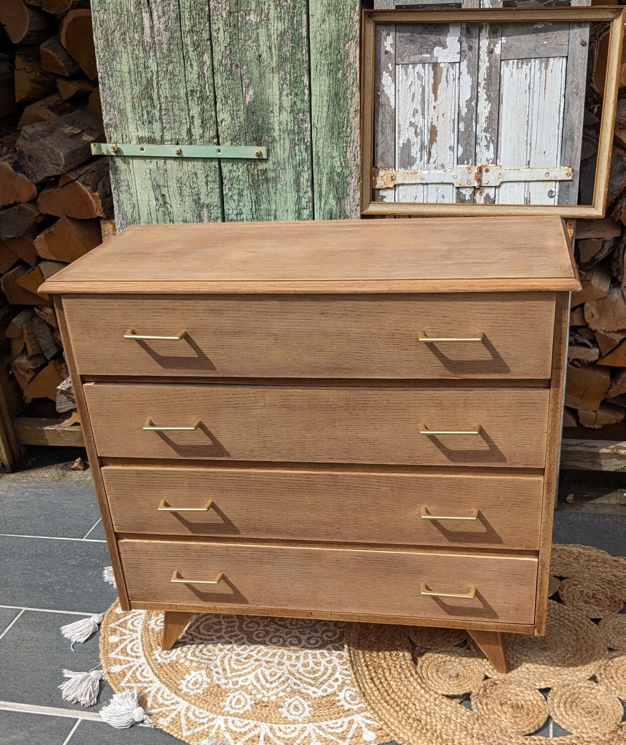 Commode pieds compas vintage