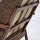 1970s, Danish armchair, teak wood, furniture wool fabric.