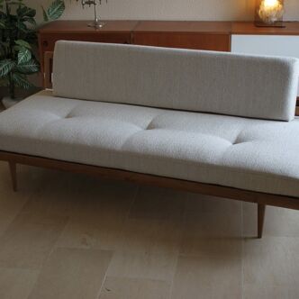 Danish sofa bed daybed 3 people France and Son, teak