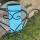 6 damask cotton towels tinted emerald blue