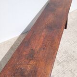 Old bench in firm country wood
