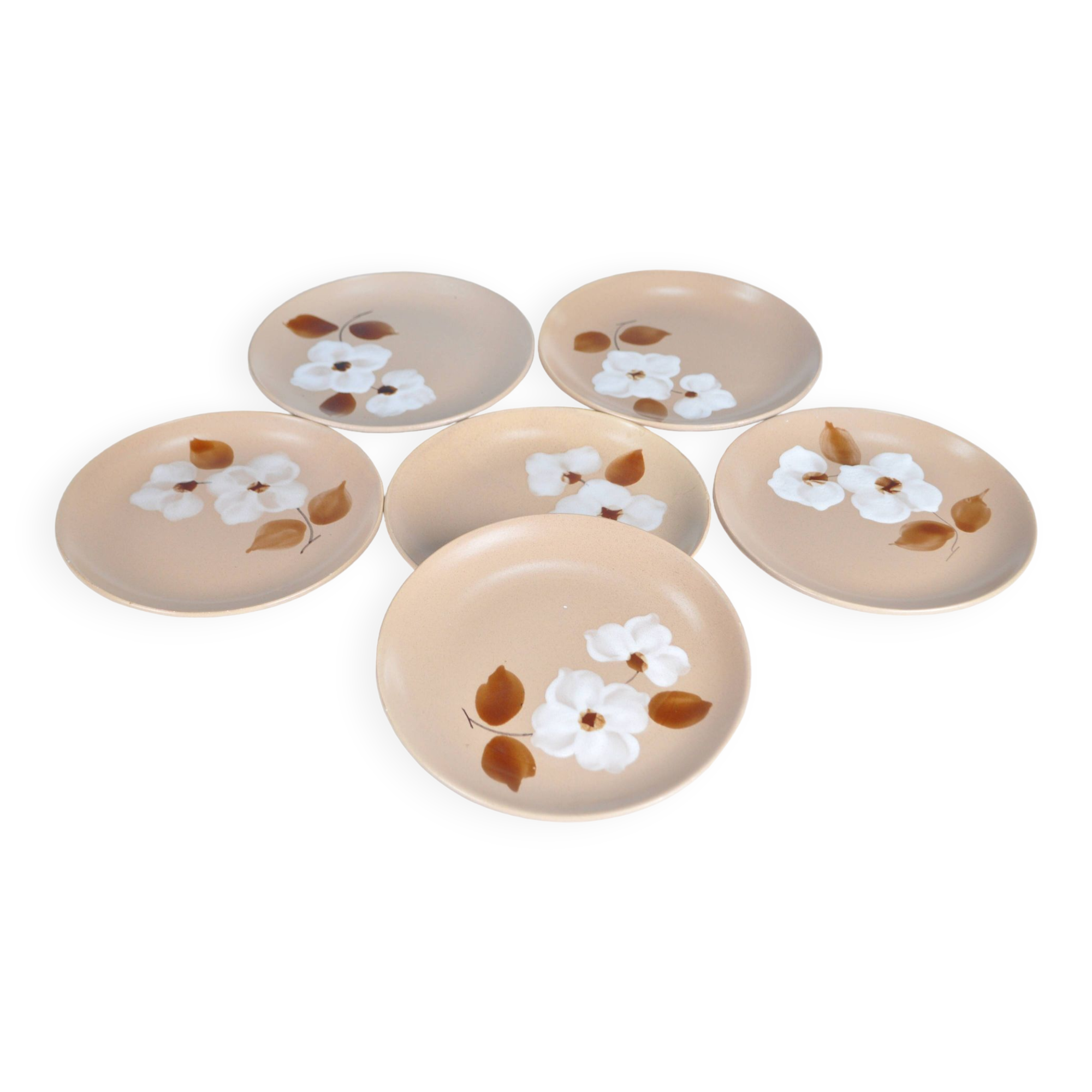 Moulin des Loups floral dessert plates