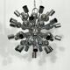 Vintage chrome sputnik by Reggiani. Italy 1970s