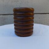 turned wooden box