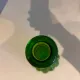 "Genie Bottle" bubble vase in green glass Empoli