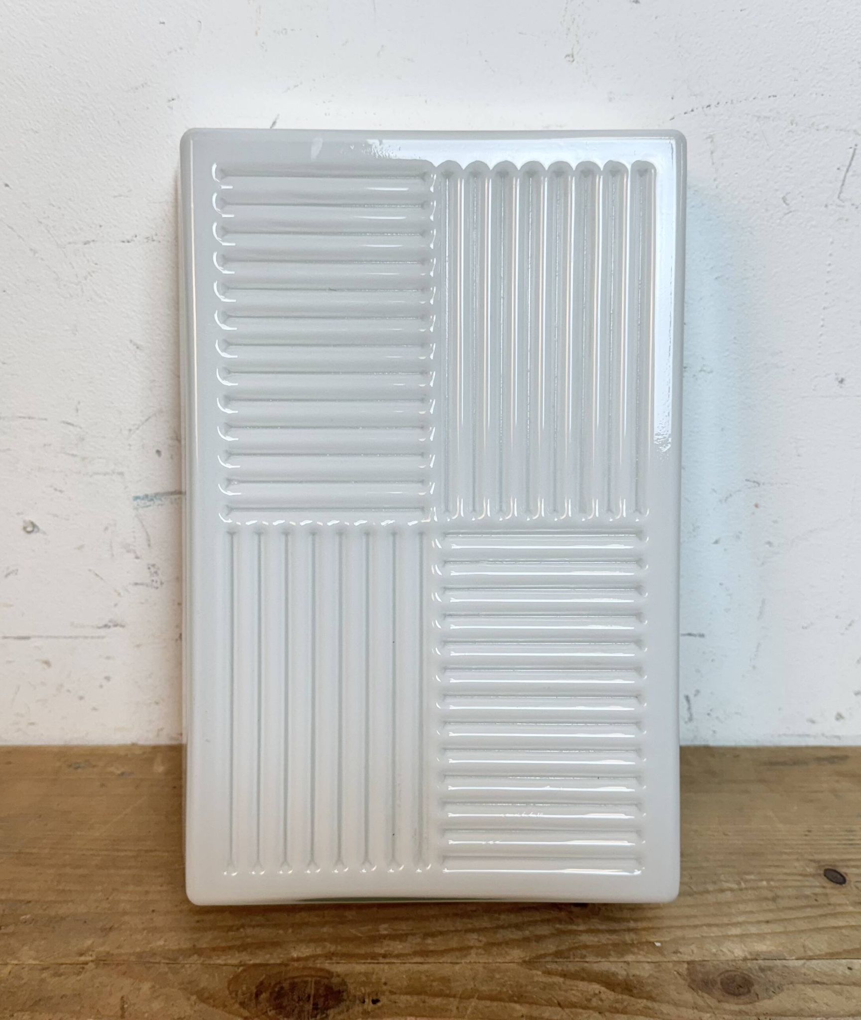 Vintage Wall Or Ceiling Light with Milk Glass, 1970s
