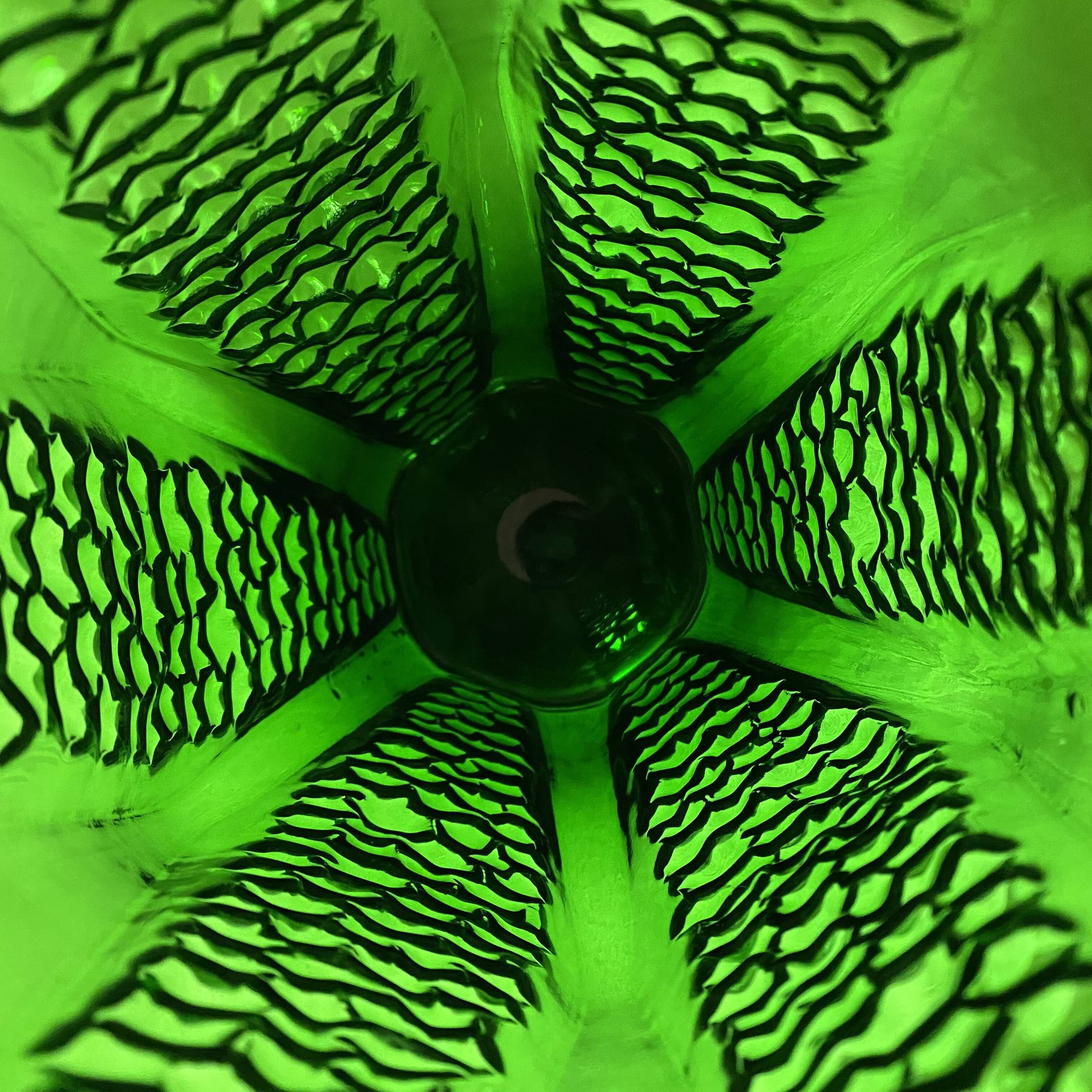 Large Art Deco glass vase 34 cm