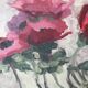 Tableau , fleurs en cascade , huile vers 1930