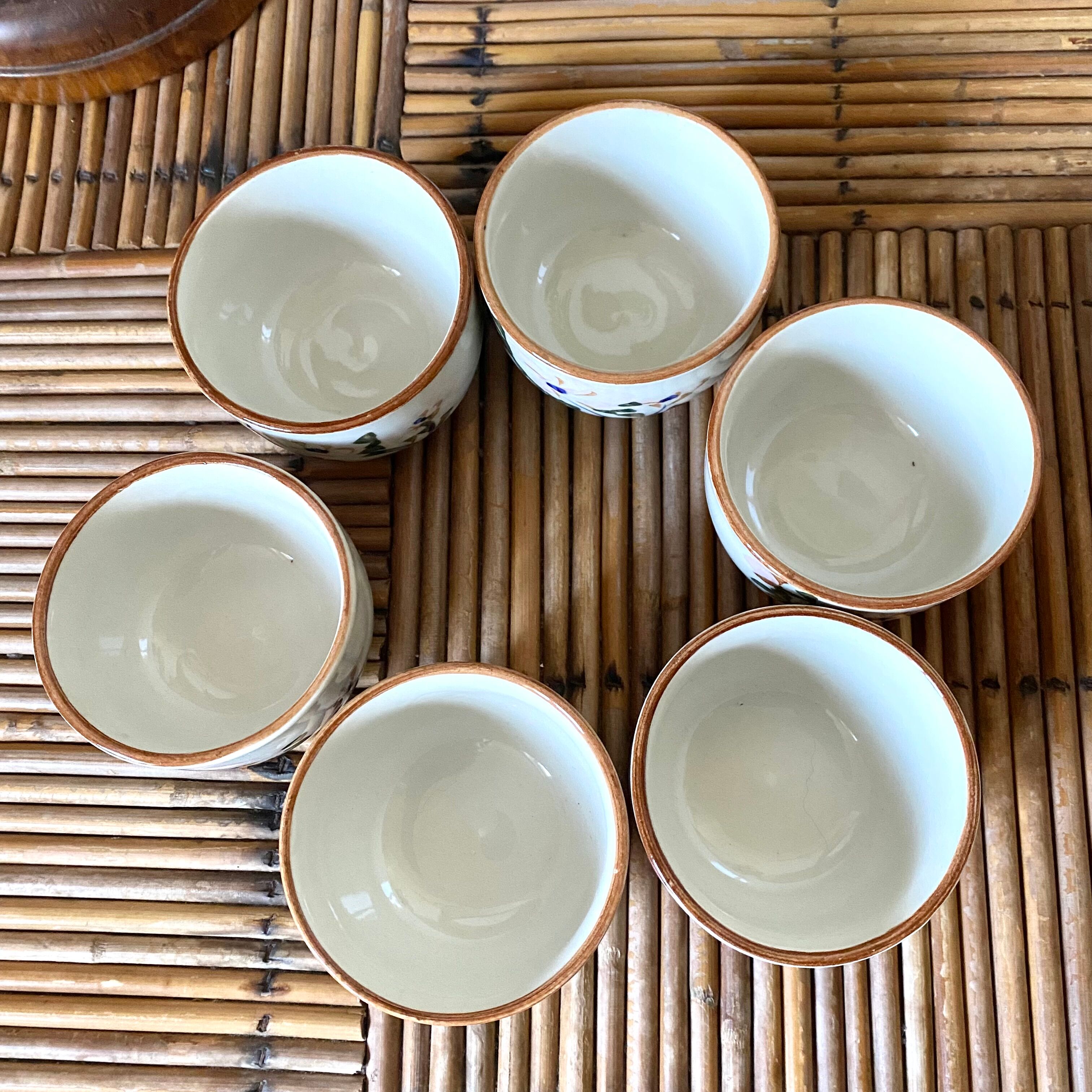 Vintage tea bowls