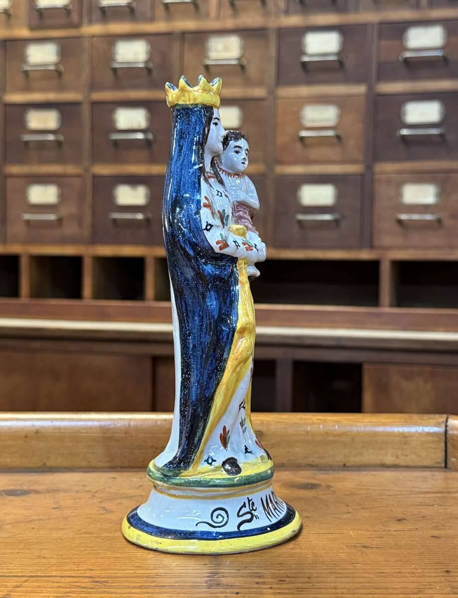 Saint Marie en faience bretonne fin XIXème