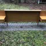 Headboard with bedside suspended 1960 vintage