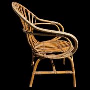3 rattan armchairs from the 60'S
