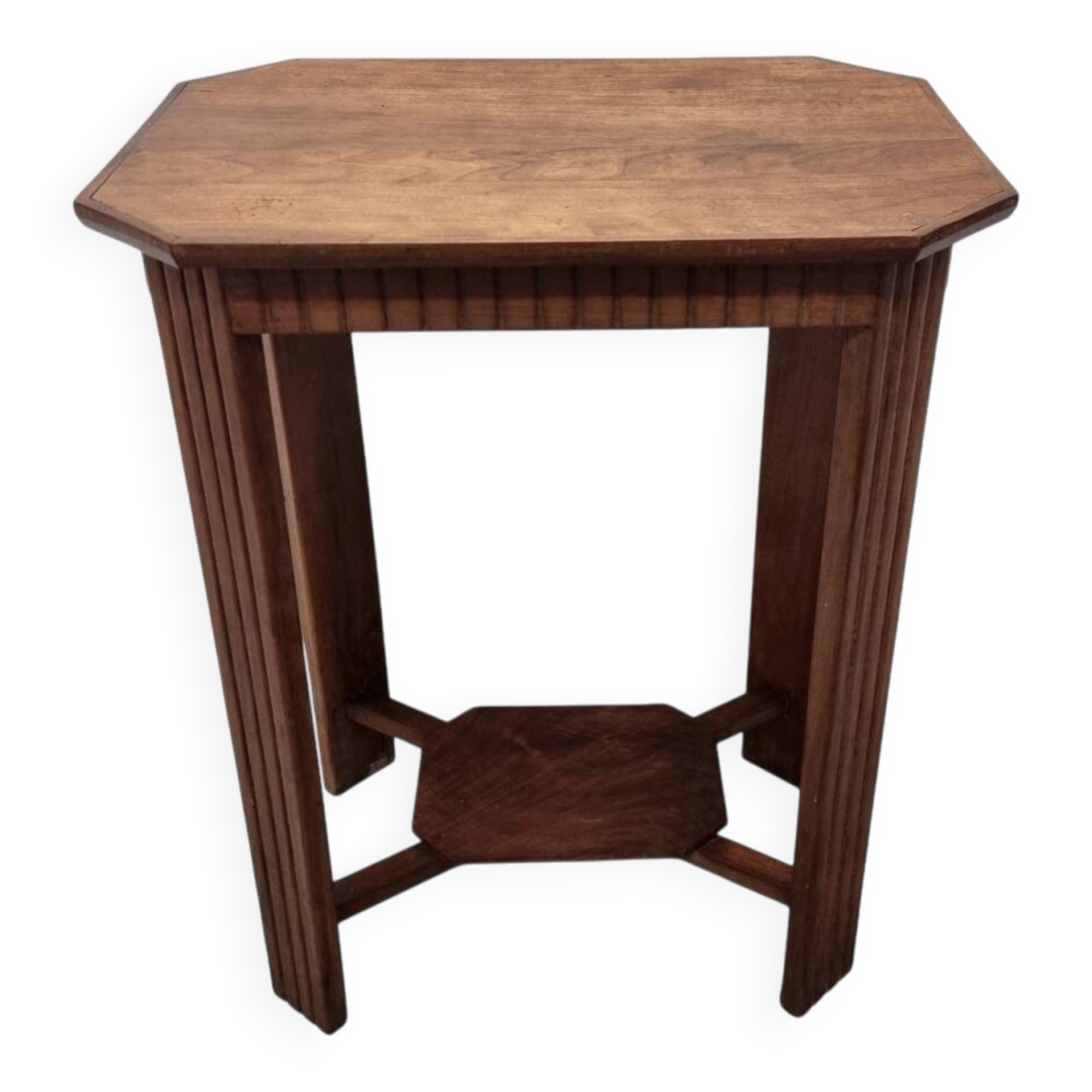 French Art Deco Side Table In Walnut, 1920/30s