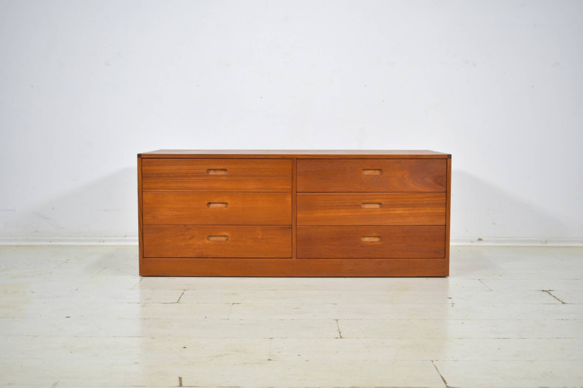 Chest of drawers by Erik Brouer 1960s Danish lowboard vintage teak