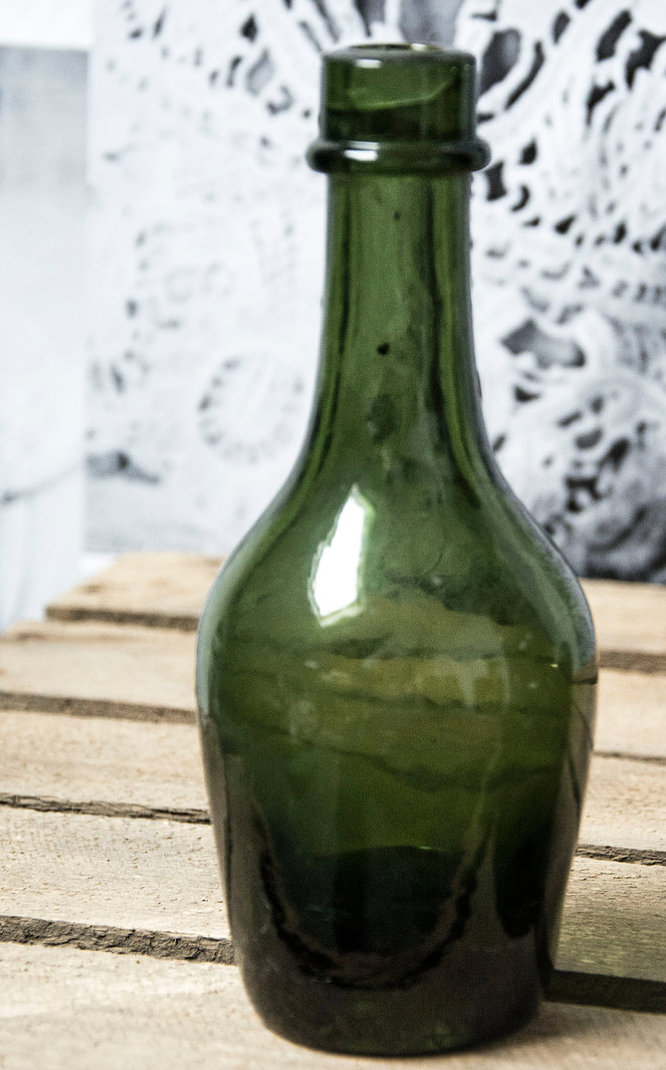 Martine duo green bottle glass insulator