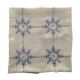Nappe brodée bleu ancienne