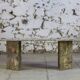 Table basse en travertin terrazzo, 1970
