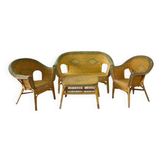 Rattan Garden Furniture, Early 20th Century