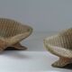 Paire de fauteuils lotus en rotin, 1970s