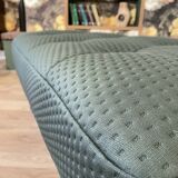 green asymmetrical bench