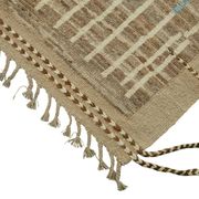 Tapis en laine brun rustique turc tissé à la main 279 cm x 375 cm