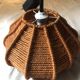 Vintage orange rope pendant light from the 70s